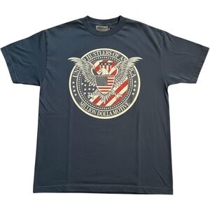 Million Dolla Motive United Hustlers of America Graphic T-Shirt NAVY Mens L